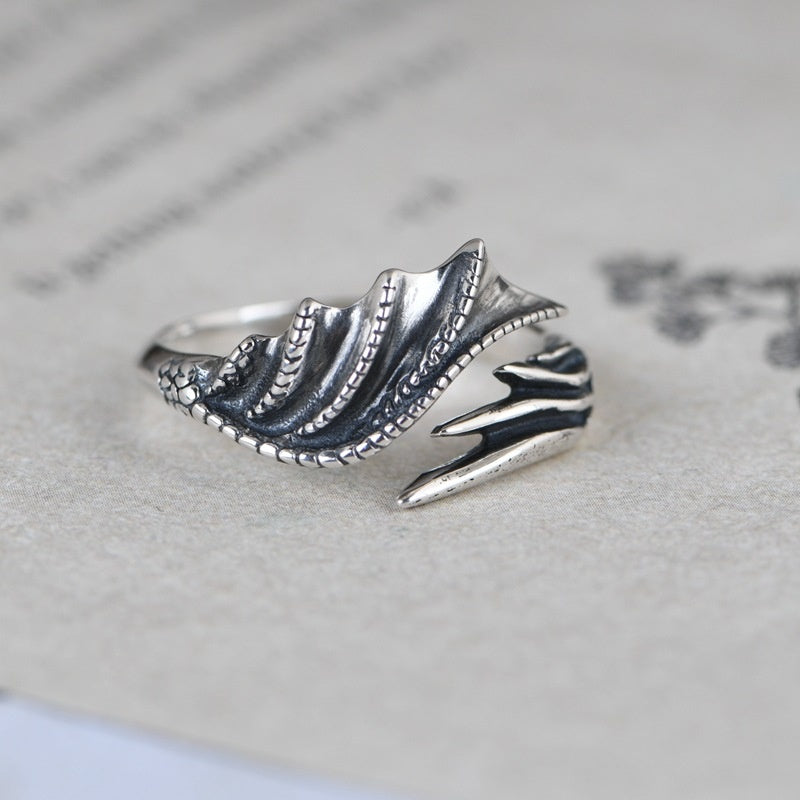Winged Silver Ring