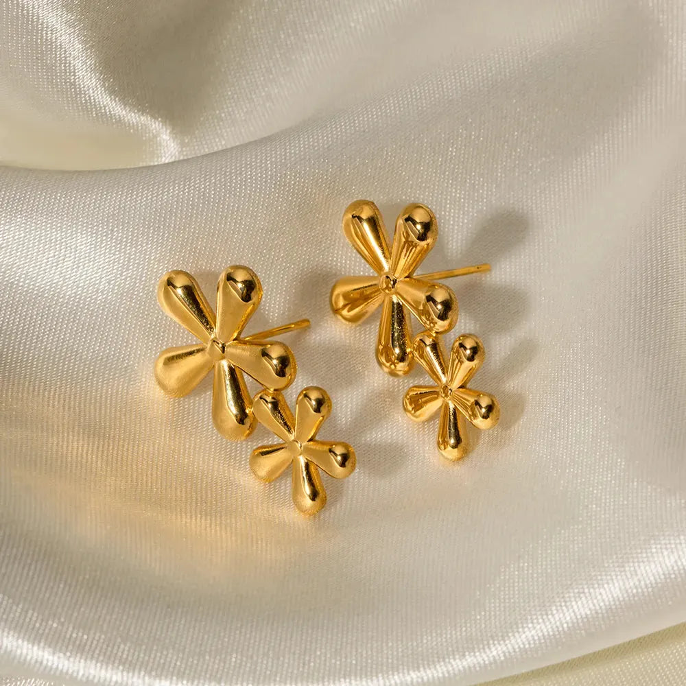 Golden Clover Earrings