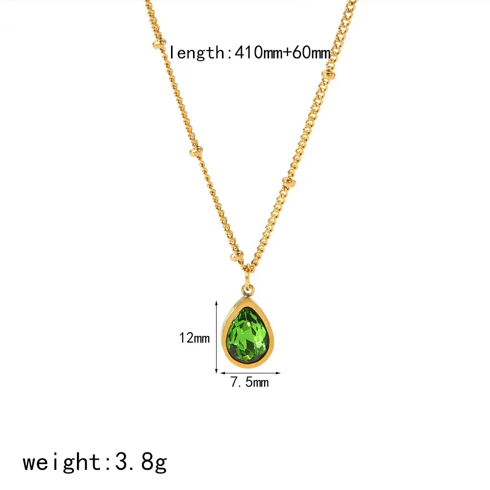 Teardrop Glow Necklace