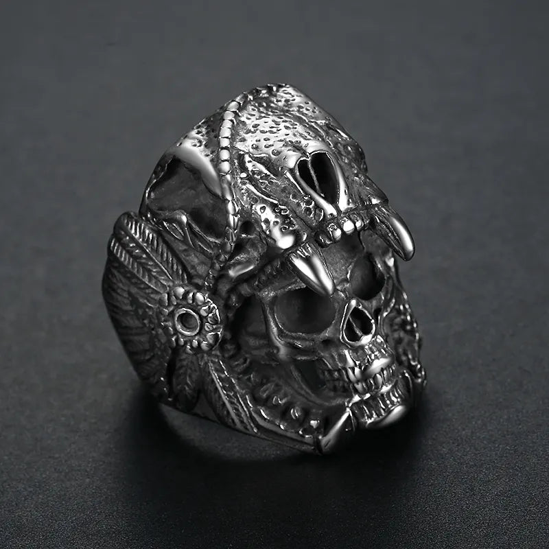 Title: Fierce Skull Ring