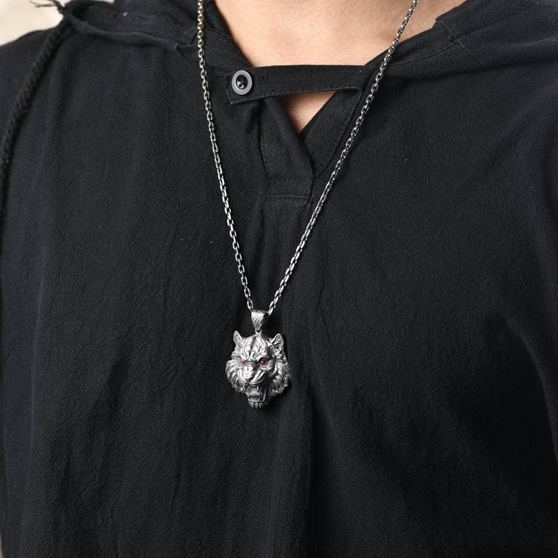 Rock Lion Head Necklace