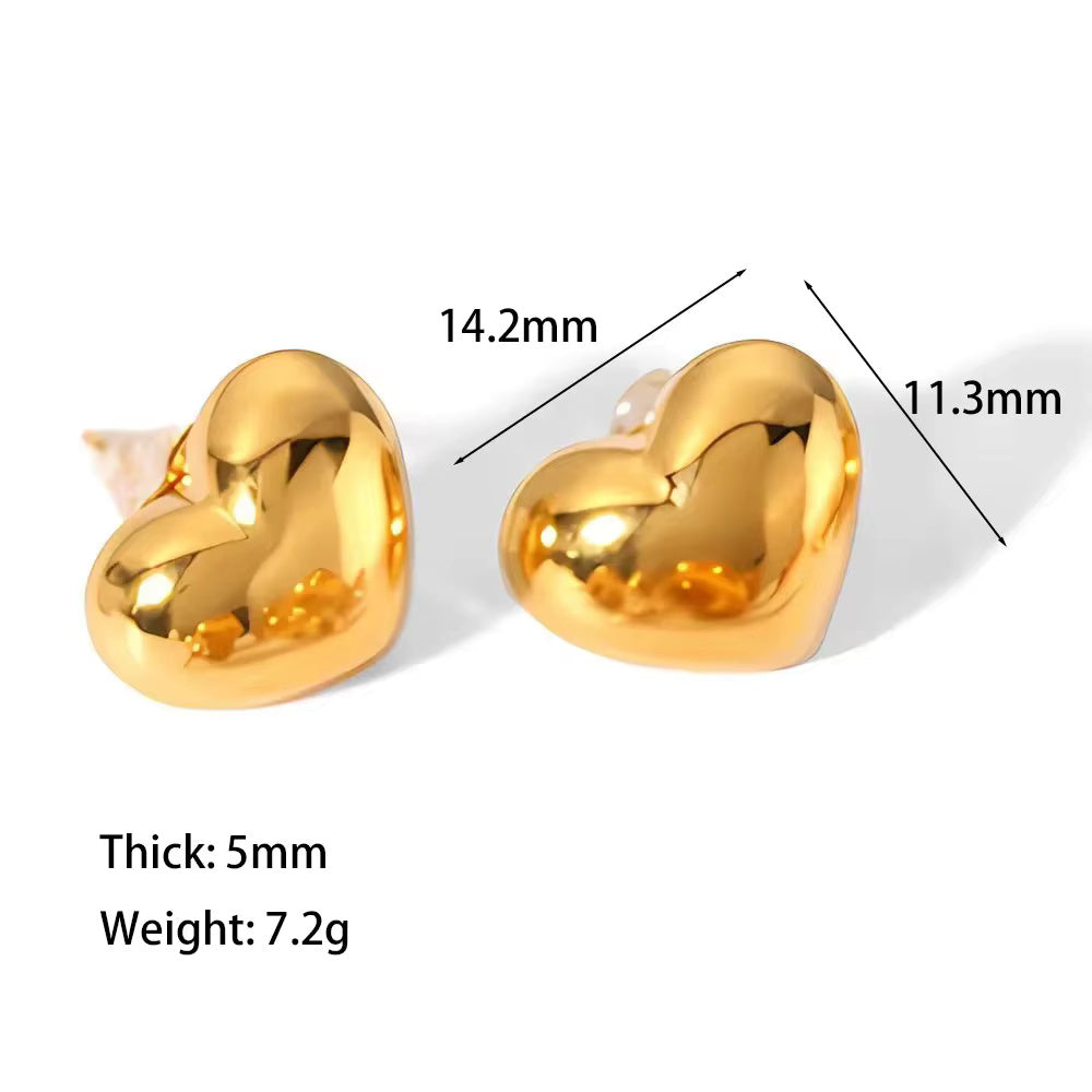 Heart Pendant Earrings