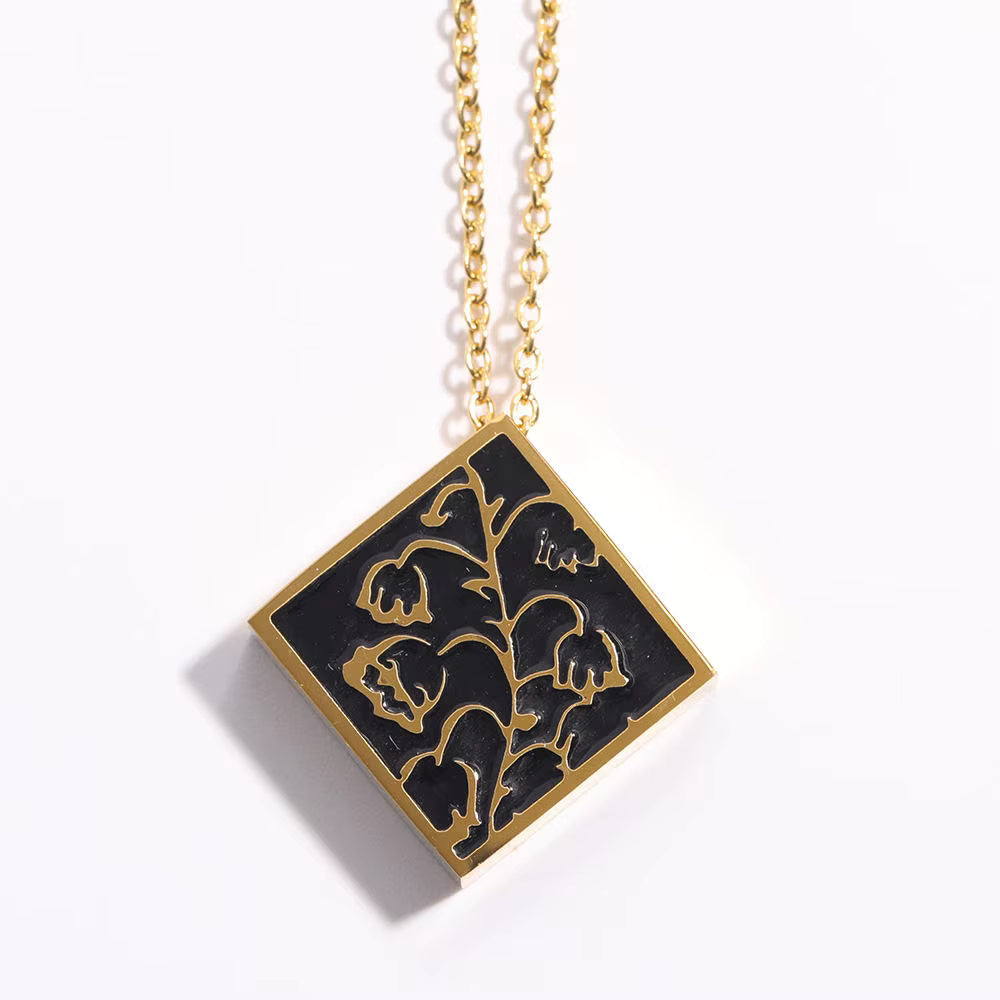 Gold Floral Pendant
