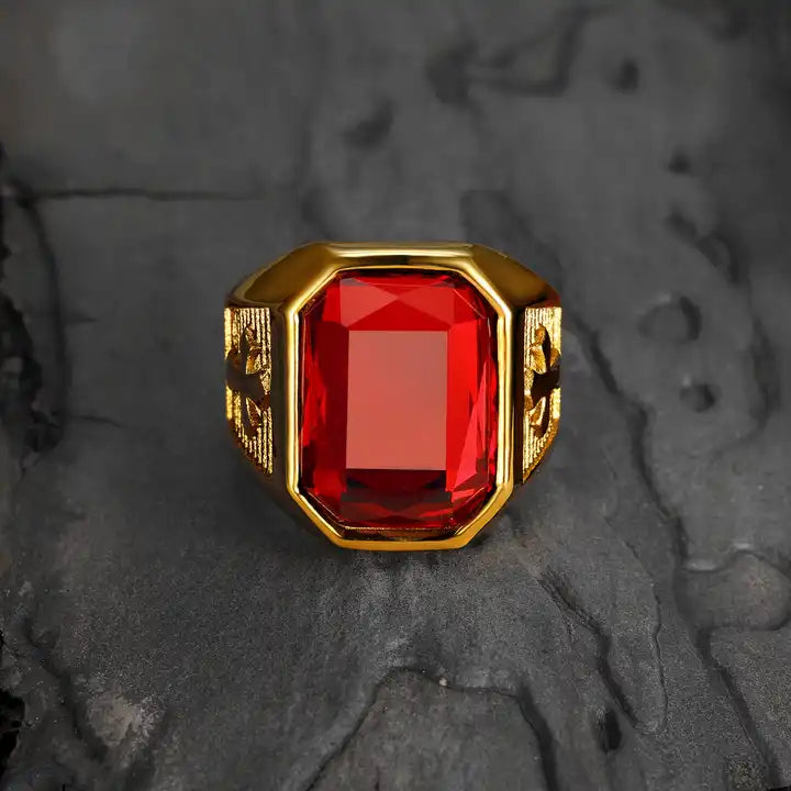 Zircon Cross Ring