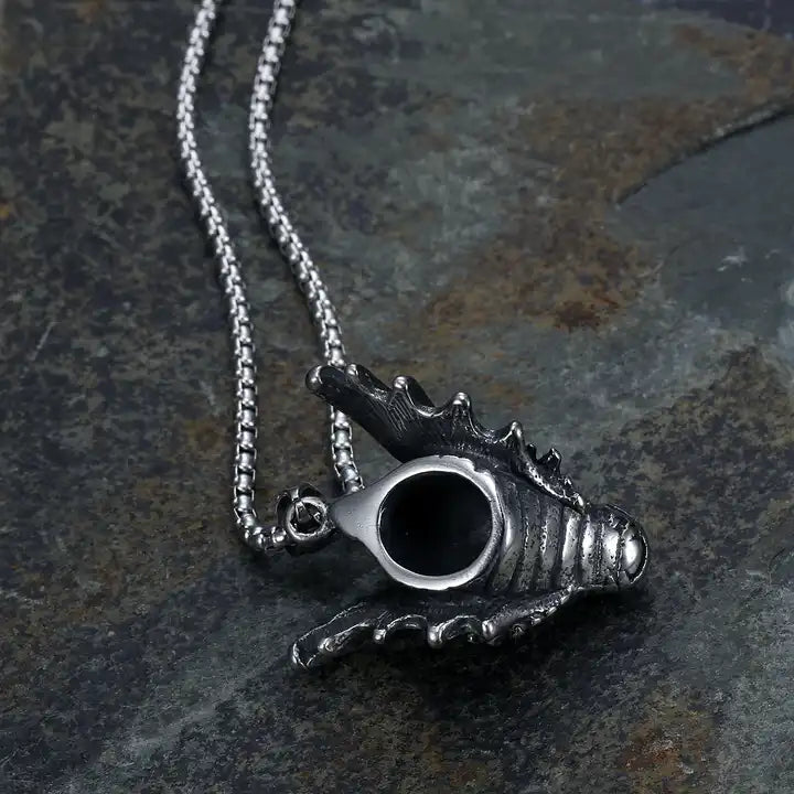Silver Dragon Necklace