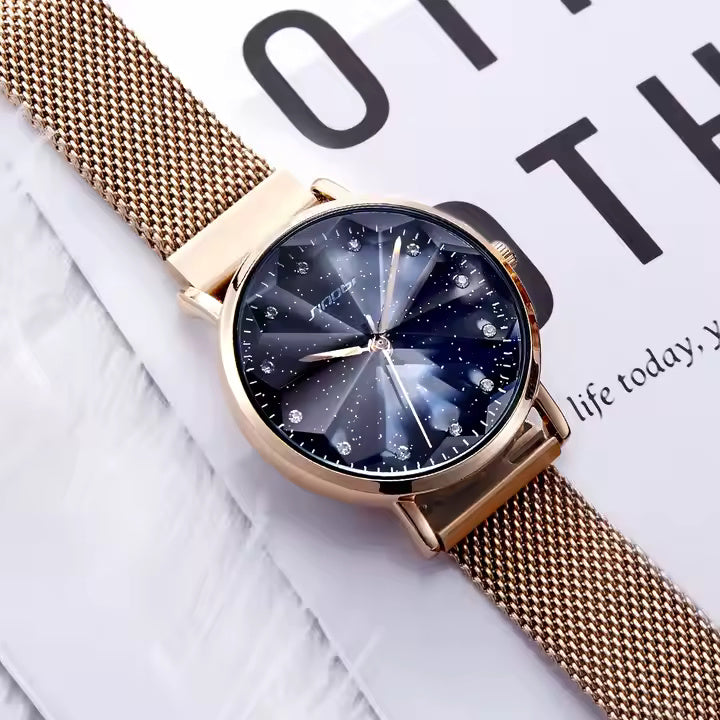 Rose Gold Starry Sky Watch