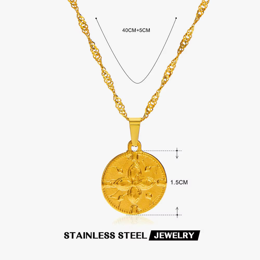 Golden Medallion Necklaces