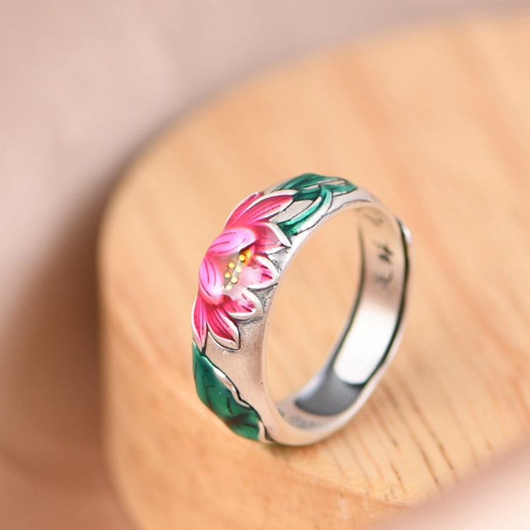 Oil Drop Lotus Leaf Adjustable Ring