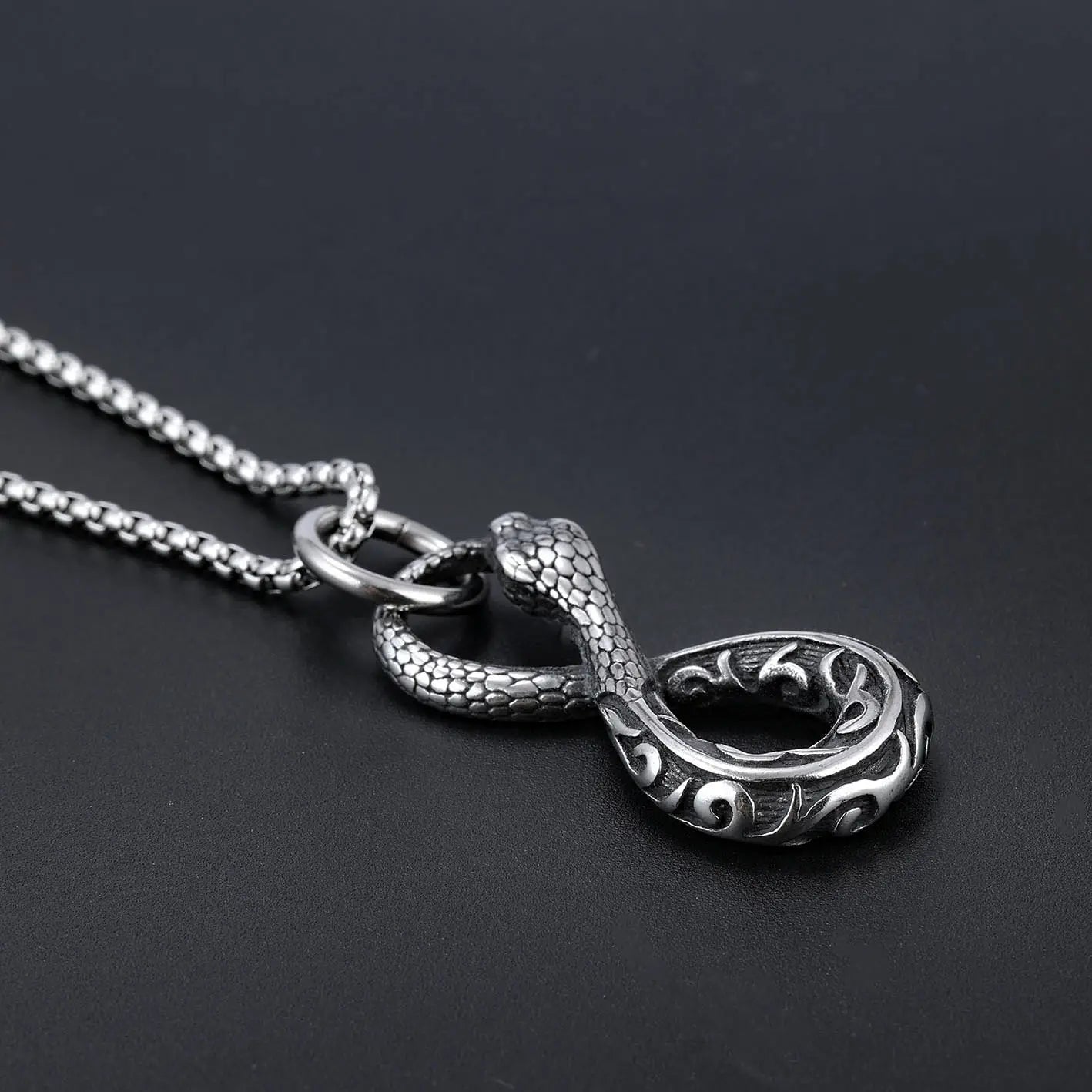 Infinity Snake Pendant
