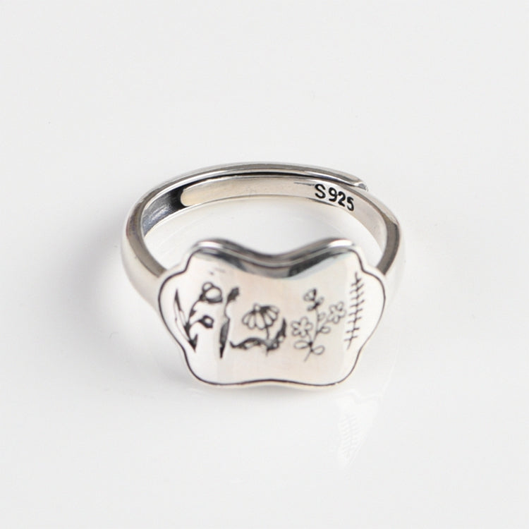 Flower Opening Adjustable Ring