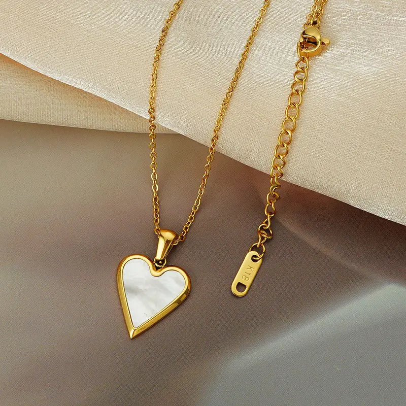 Enamel Heart Pendant