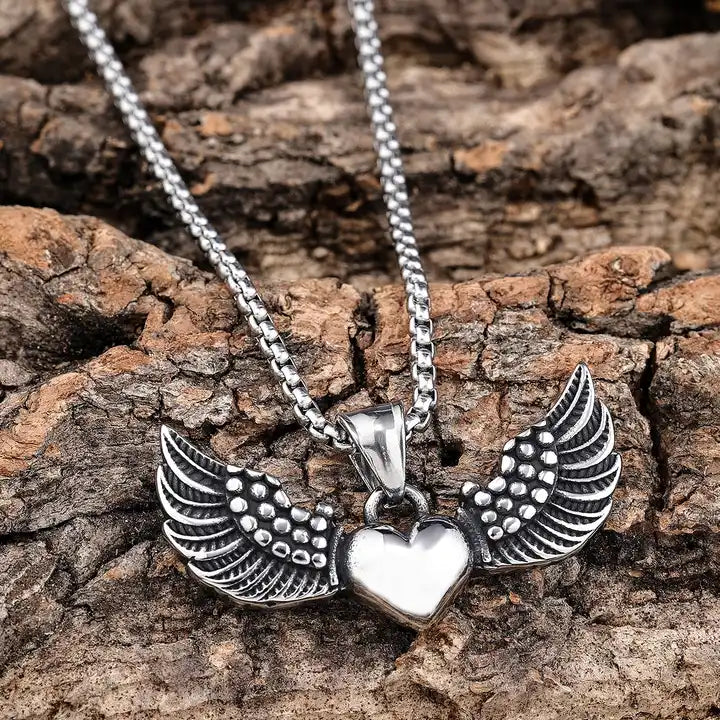 Winged Heart Pendant