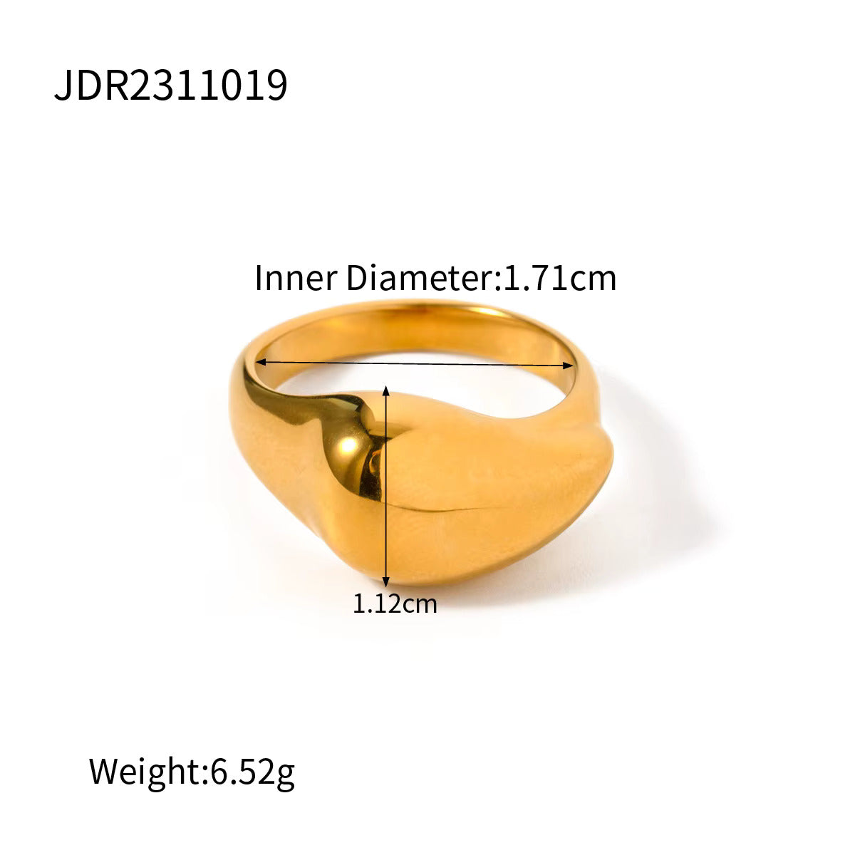 Gold Droplet Ring