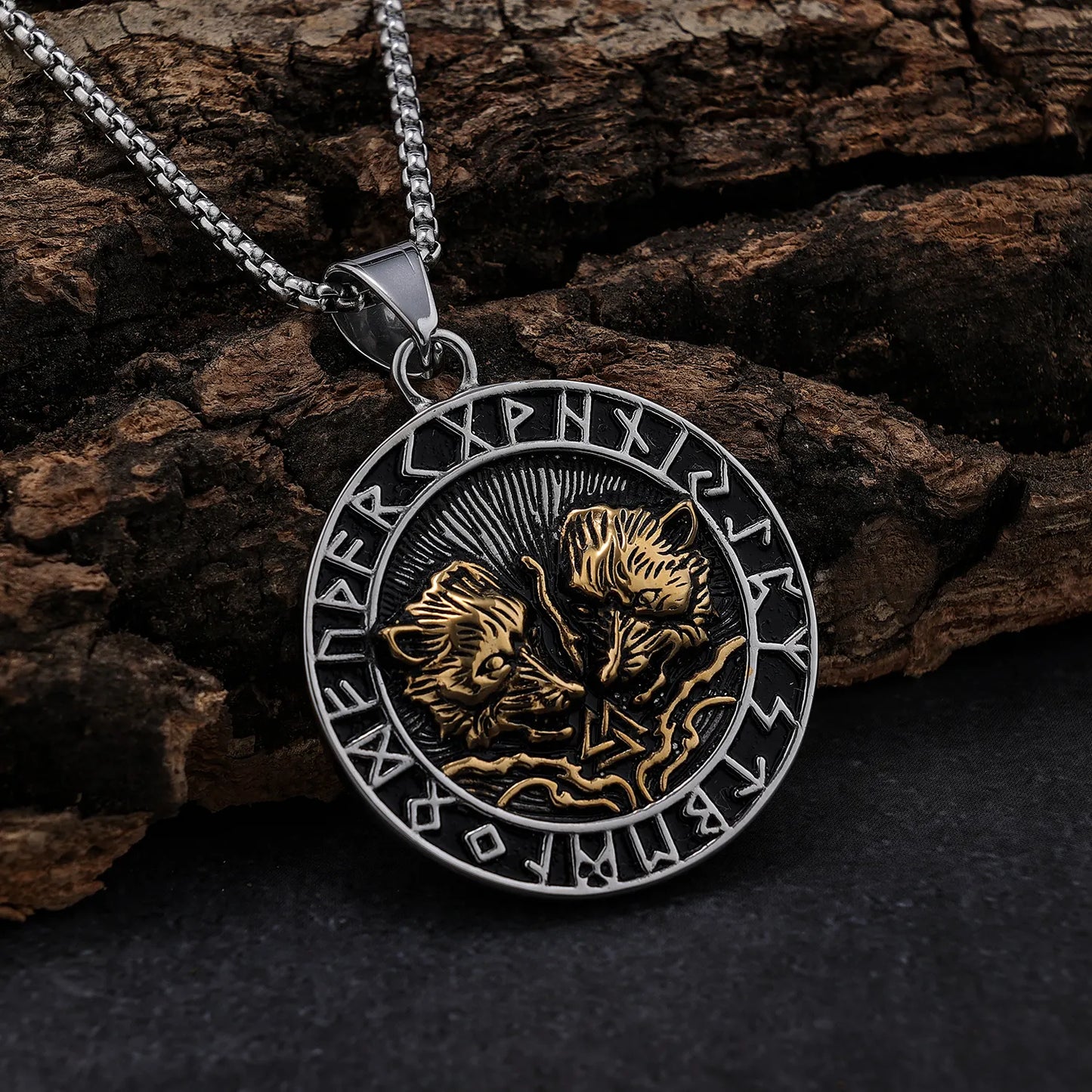 Wolf Rune Pendant