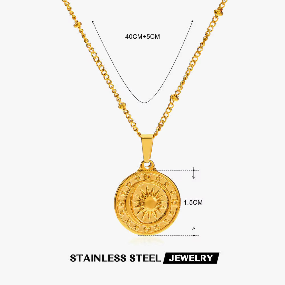 Golden Medallion Necklaces
