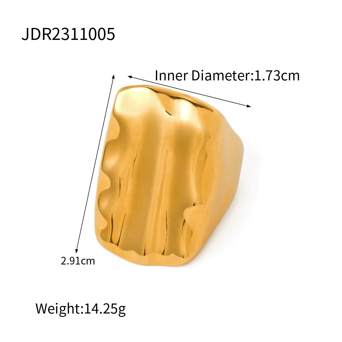Gold Droplet Ring
