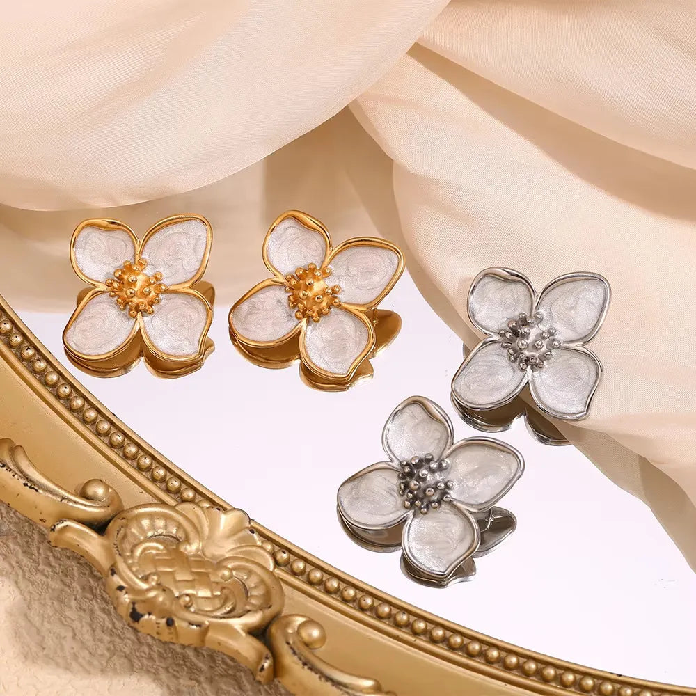 Flower Charm Earrings
