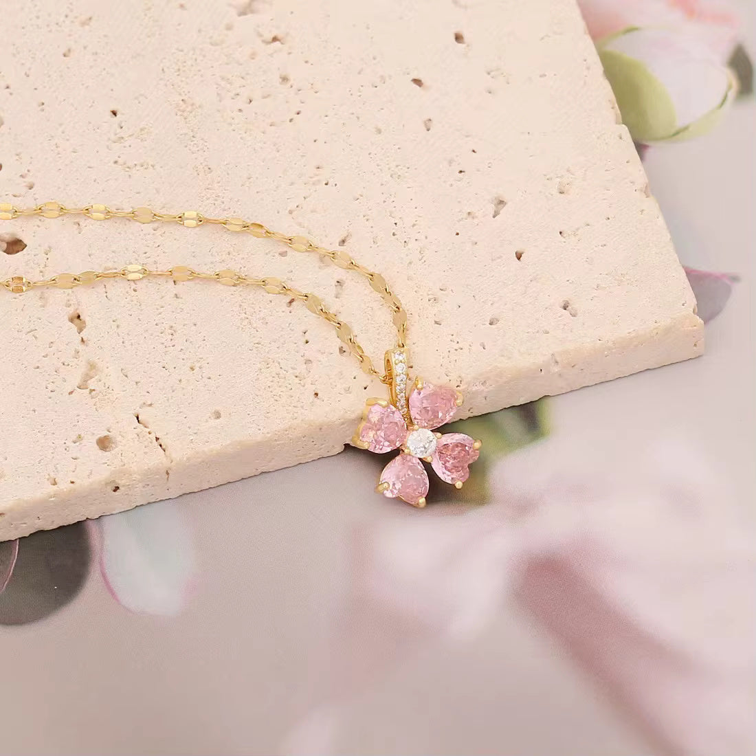 Pink Zircon Necklaces