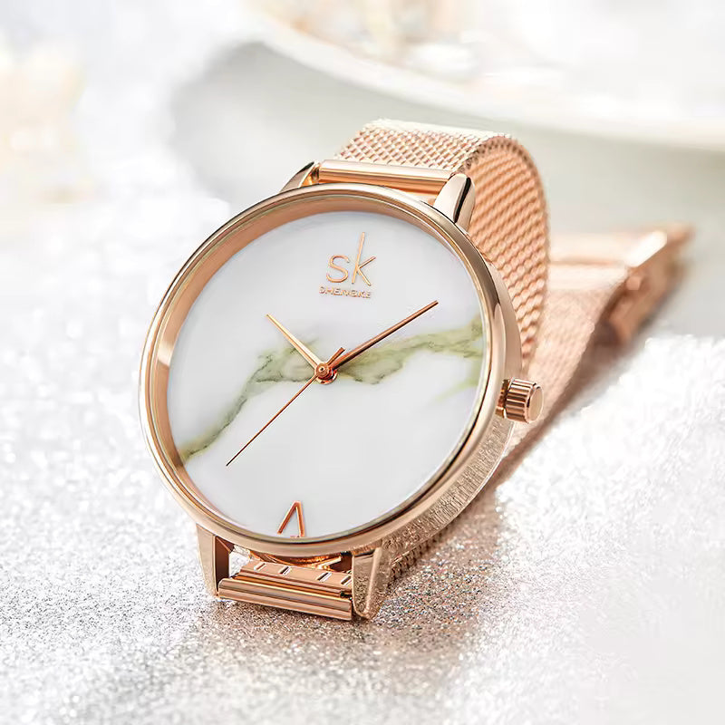 Rose Gold Stainless Steel Watch