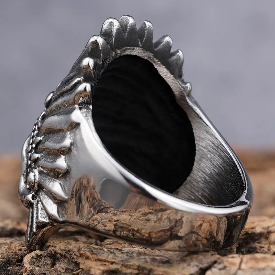 Motorcycle Indian Skull Ring