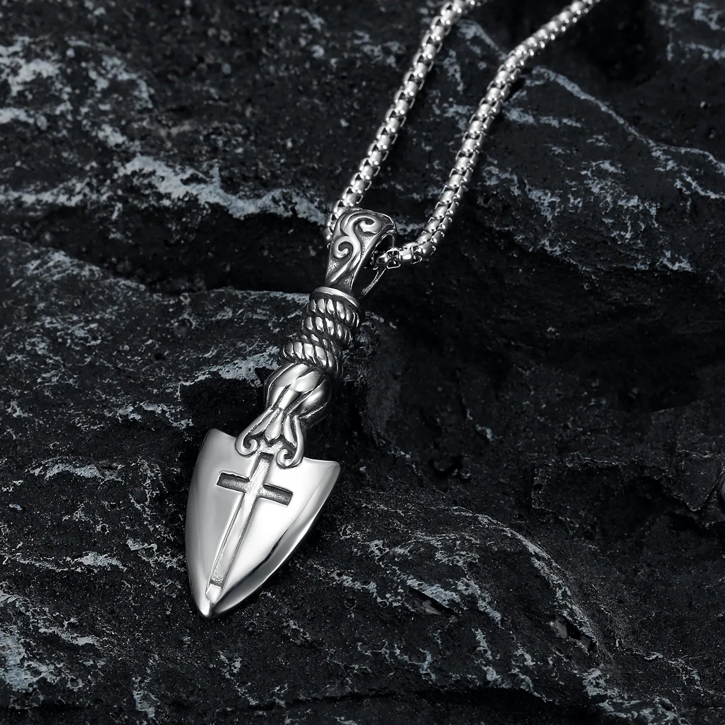 Spearhead Cross Pendant