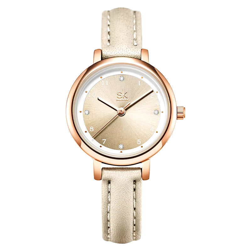 White and Rose Gold Watch