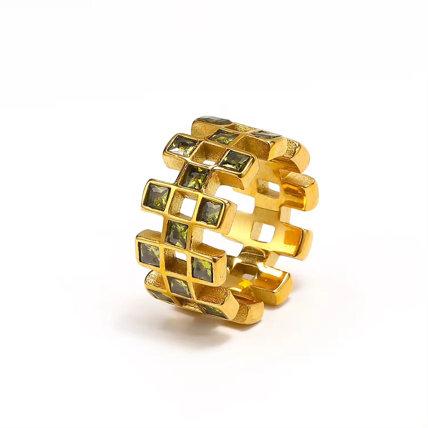 Shiny Zircon Colorful Finger Rings