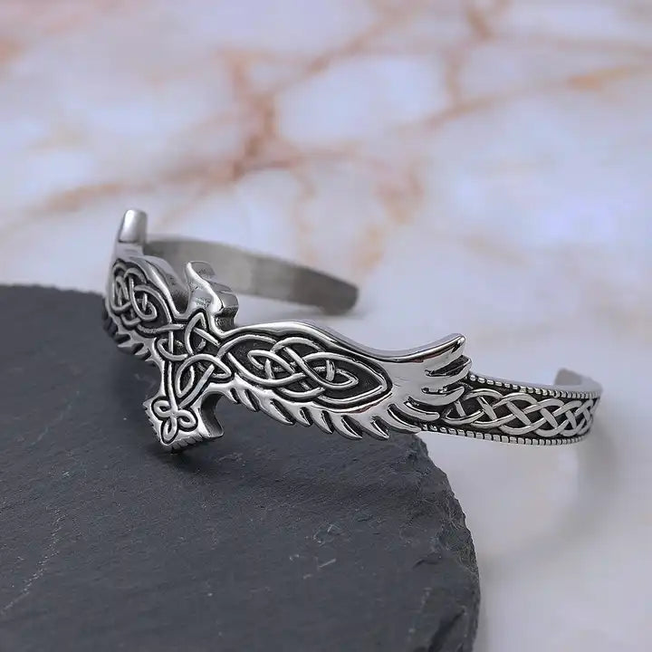 Silver Raven Bracelet