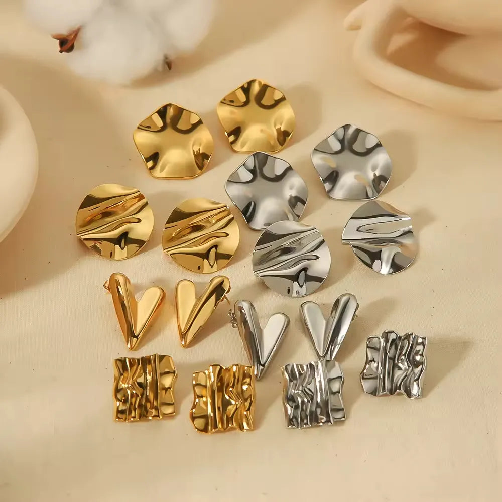 Geometric Stud Earrings