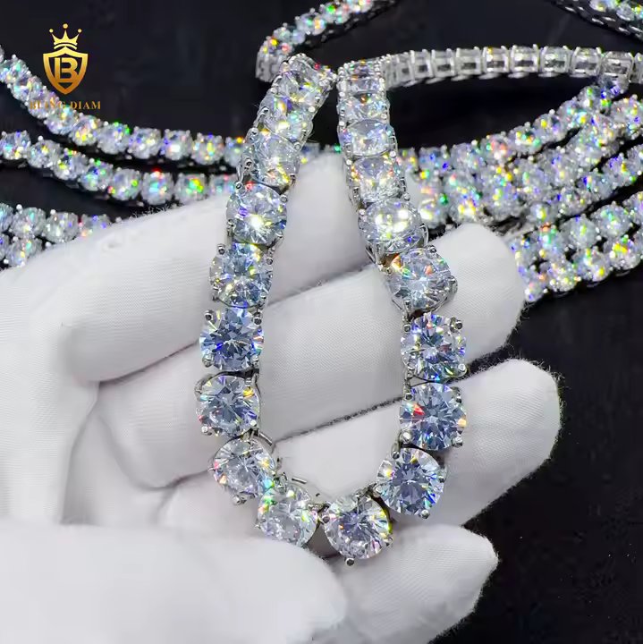 Tennis Chain - 8mm CZ Diamond, Stainless Steel