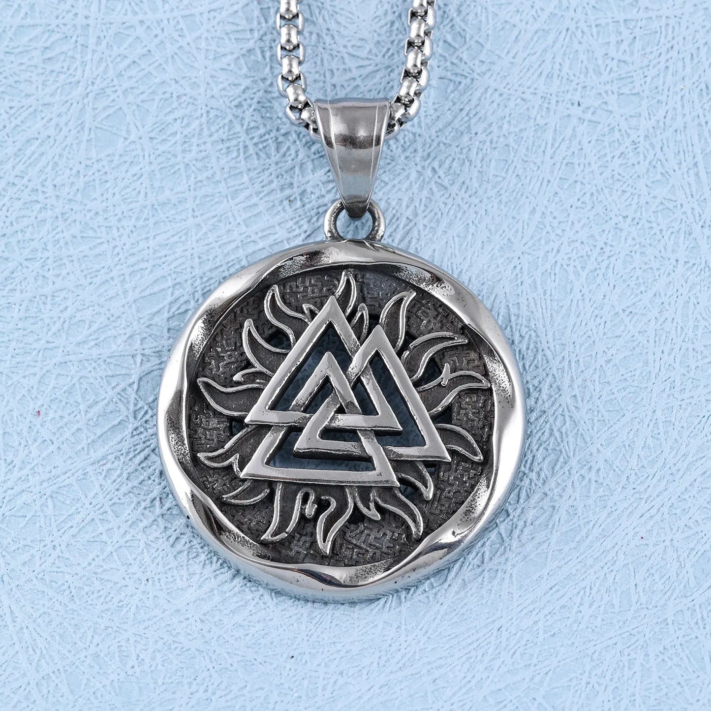 Valknut Sunburst Pendant
