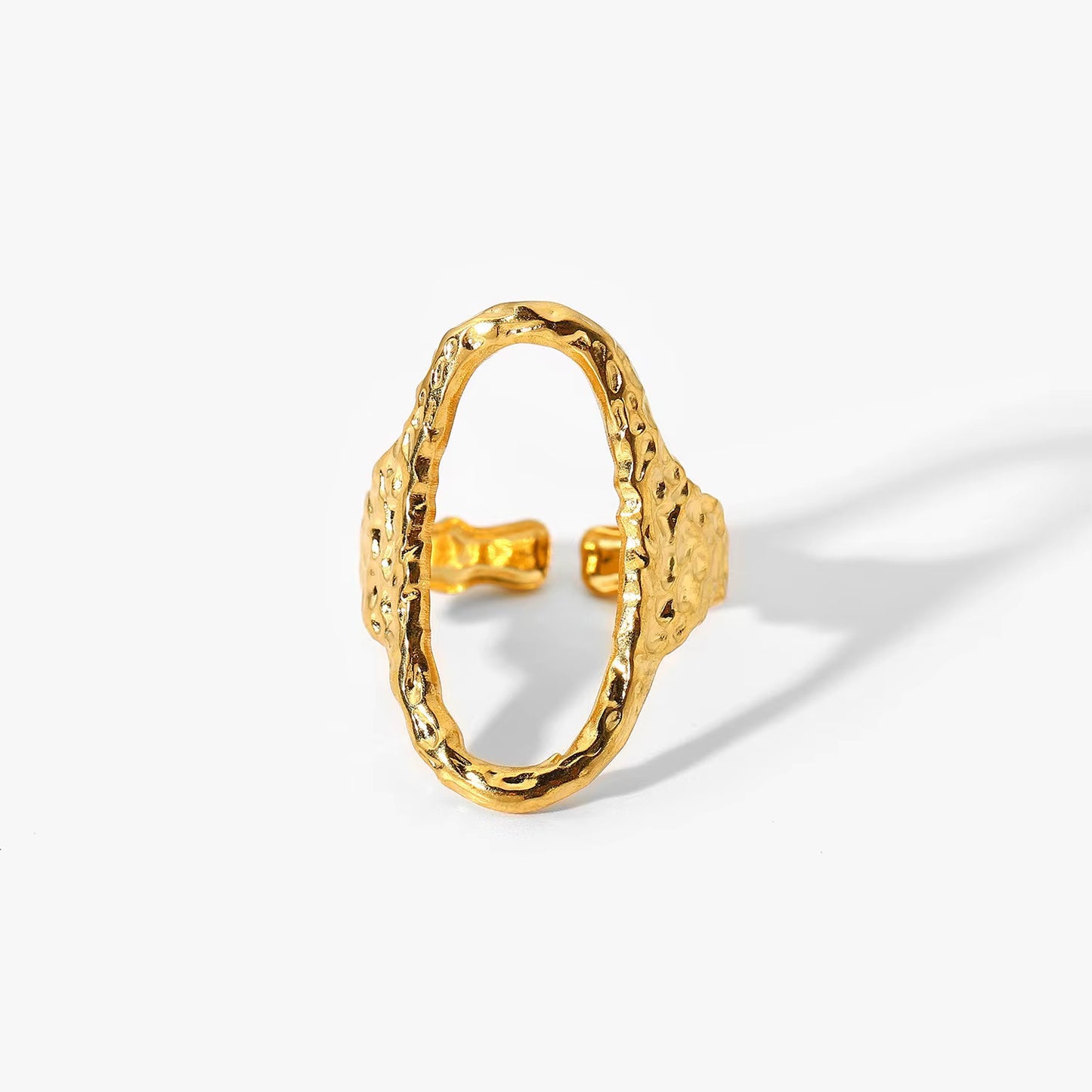 Gold Geometric Ring