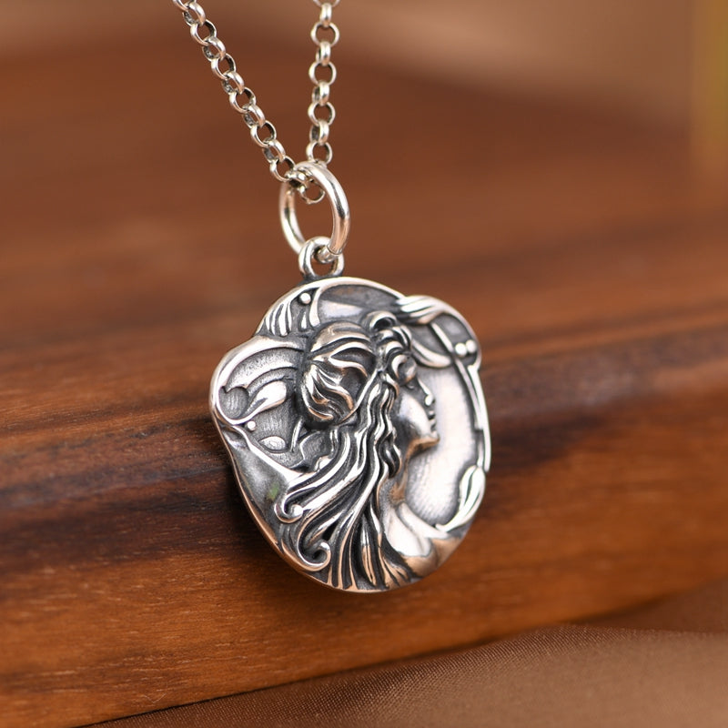 Goddess Head Necklace