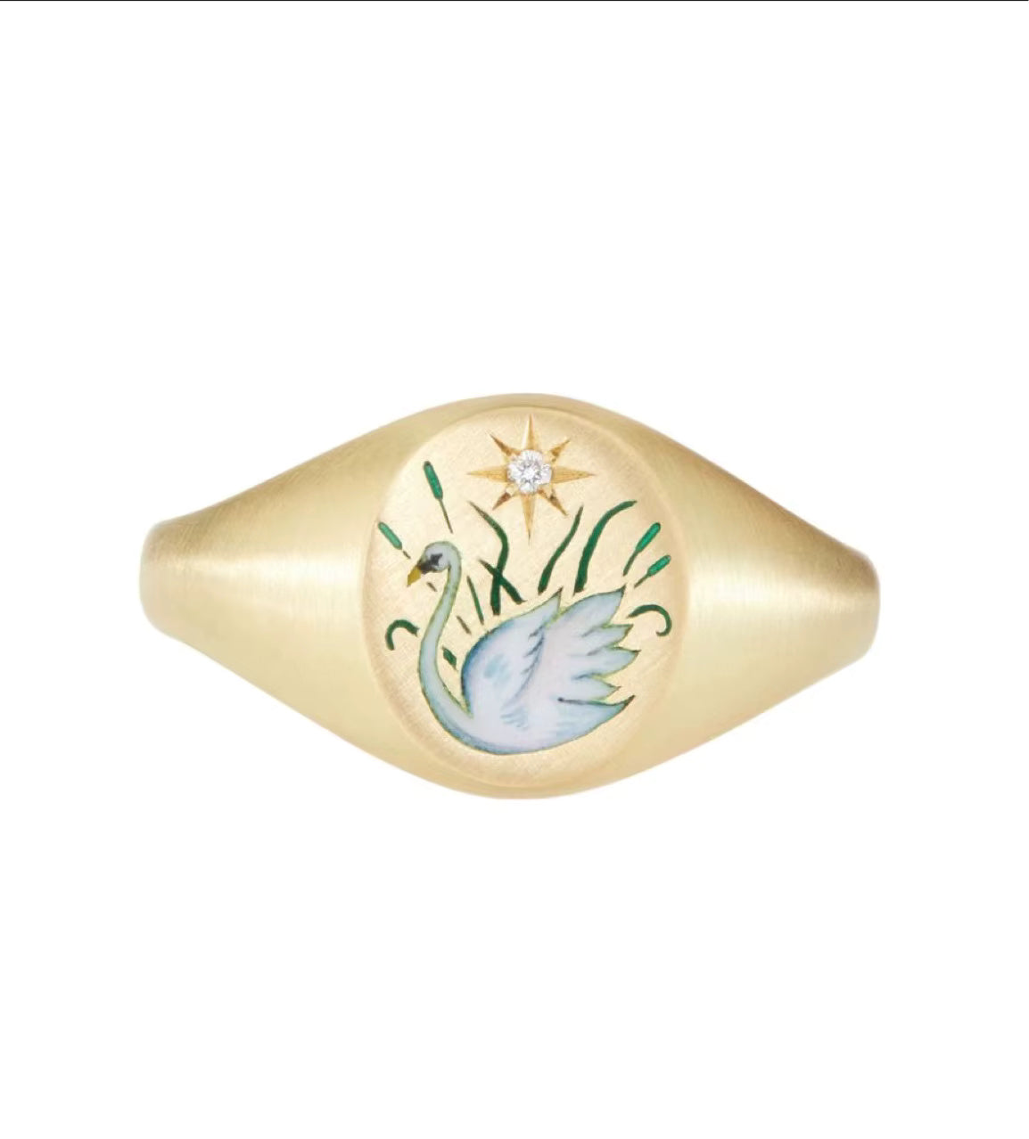 Gold Enamel Band