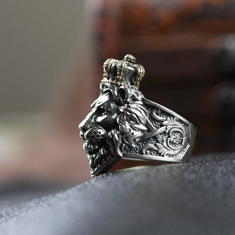 Crown Lion Ring