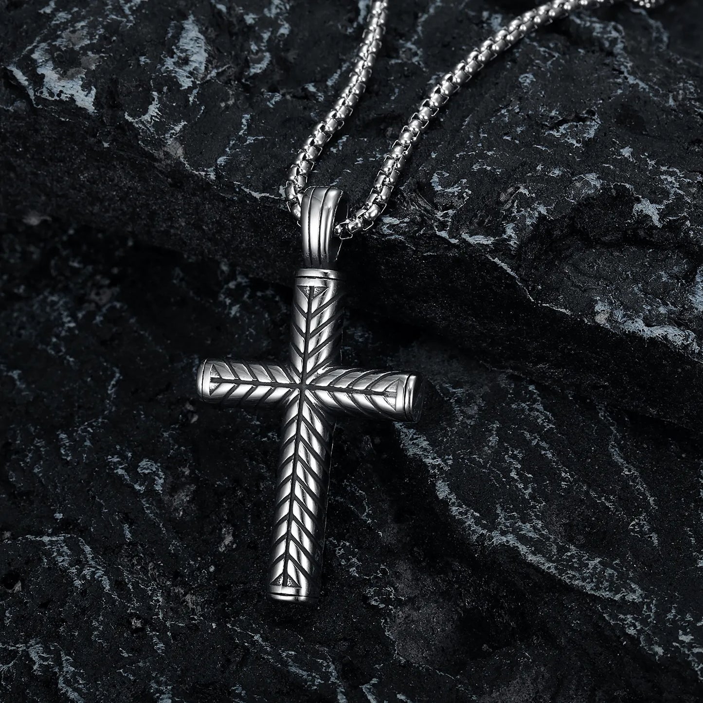 Leaf Cross Pendant