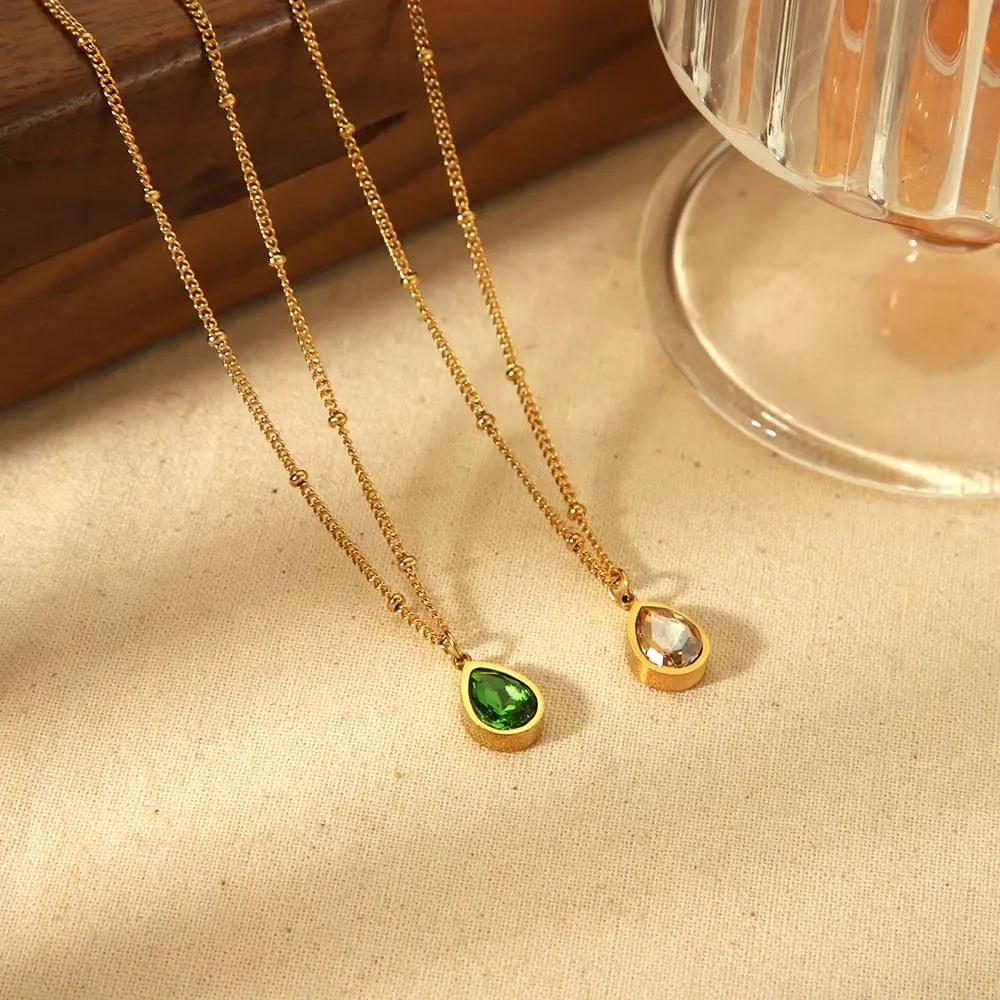 Teardrop Glow Necklace