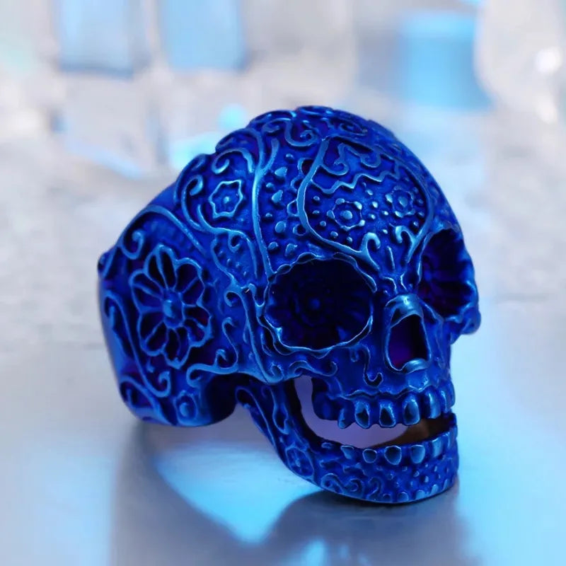 Skeleton Skull Ring