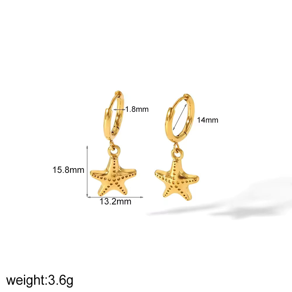 Stainless Ocean Earrings