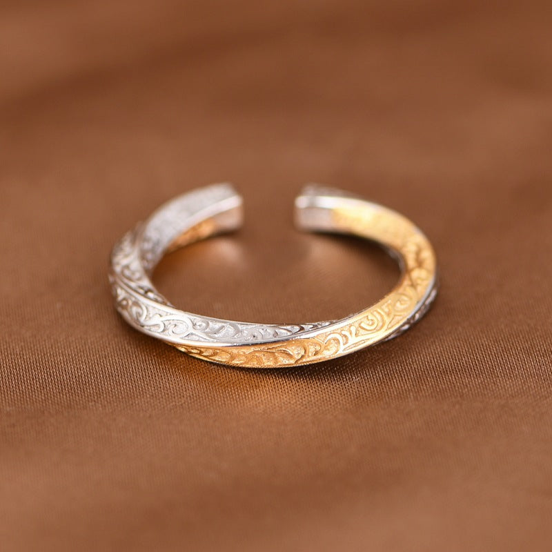 Round Stick Wavy Ring