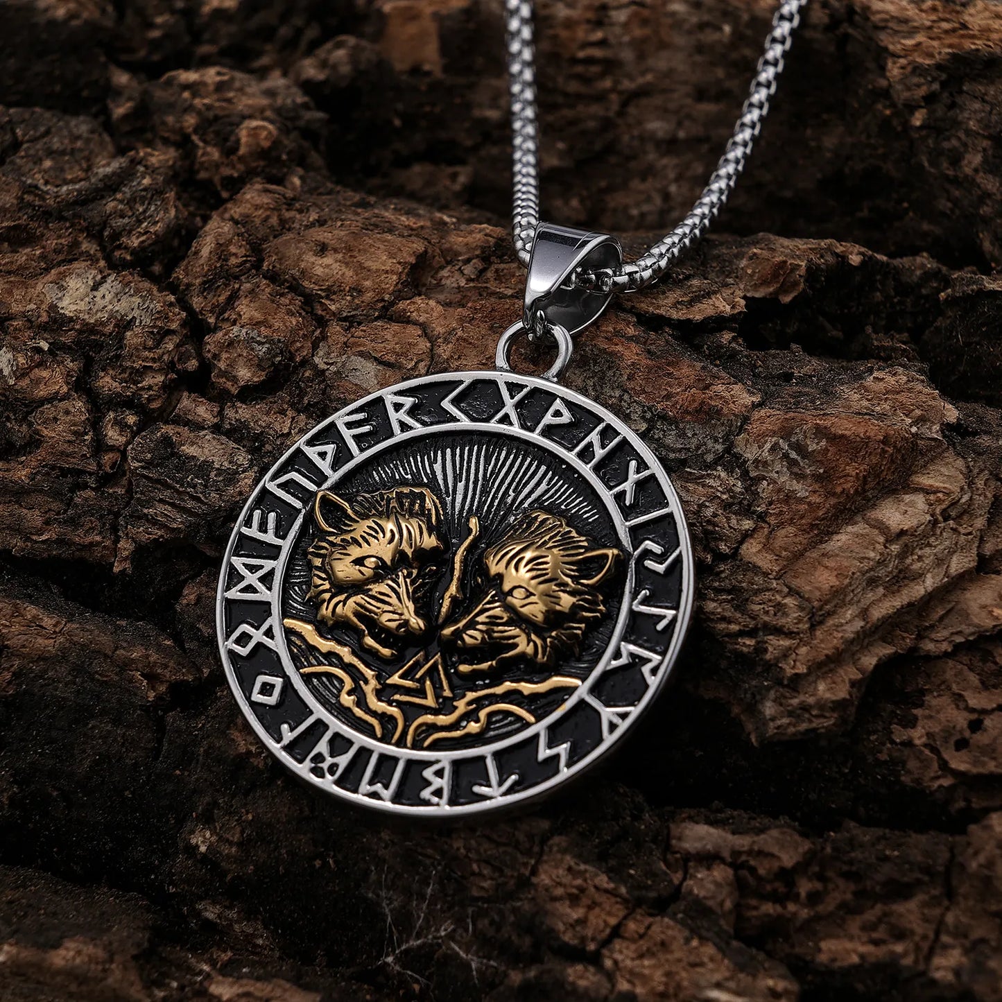 Wolf Rune Pendant