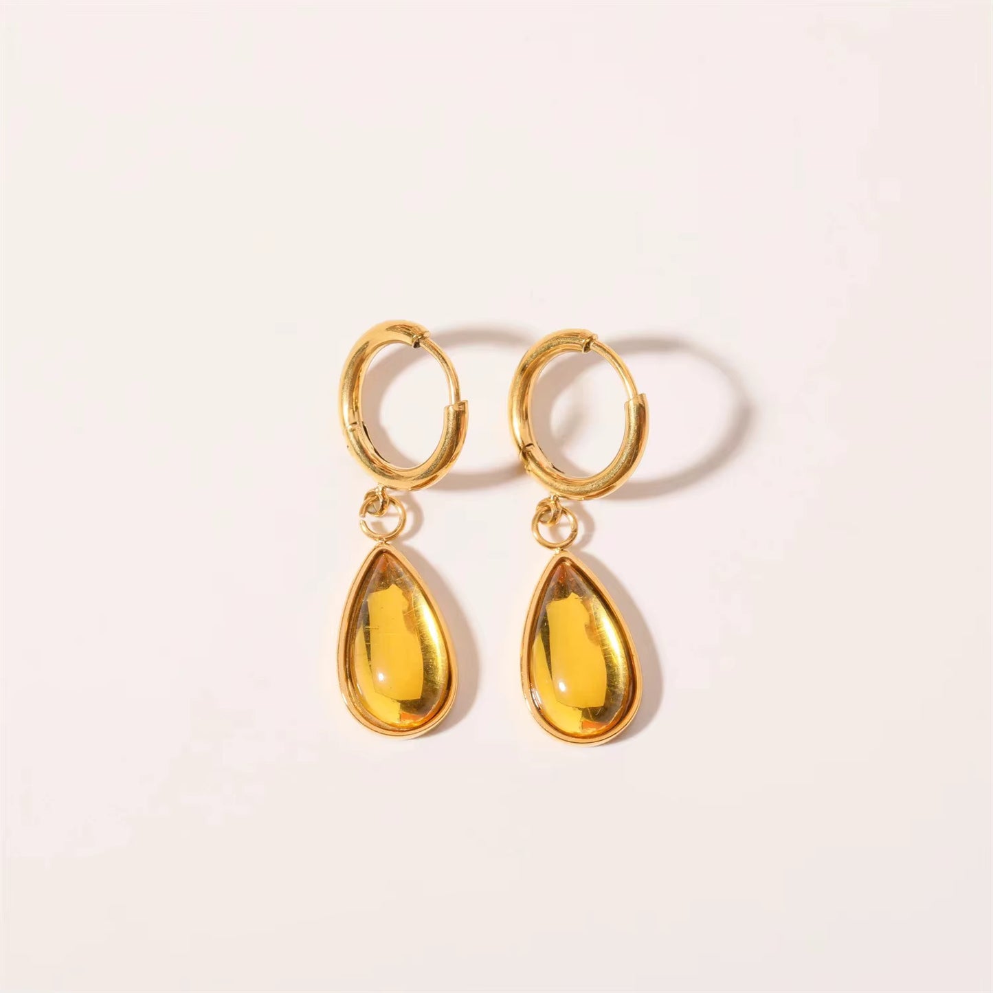 Zircon Drop Earrings