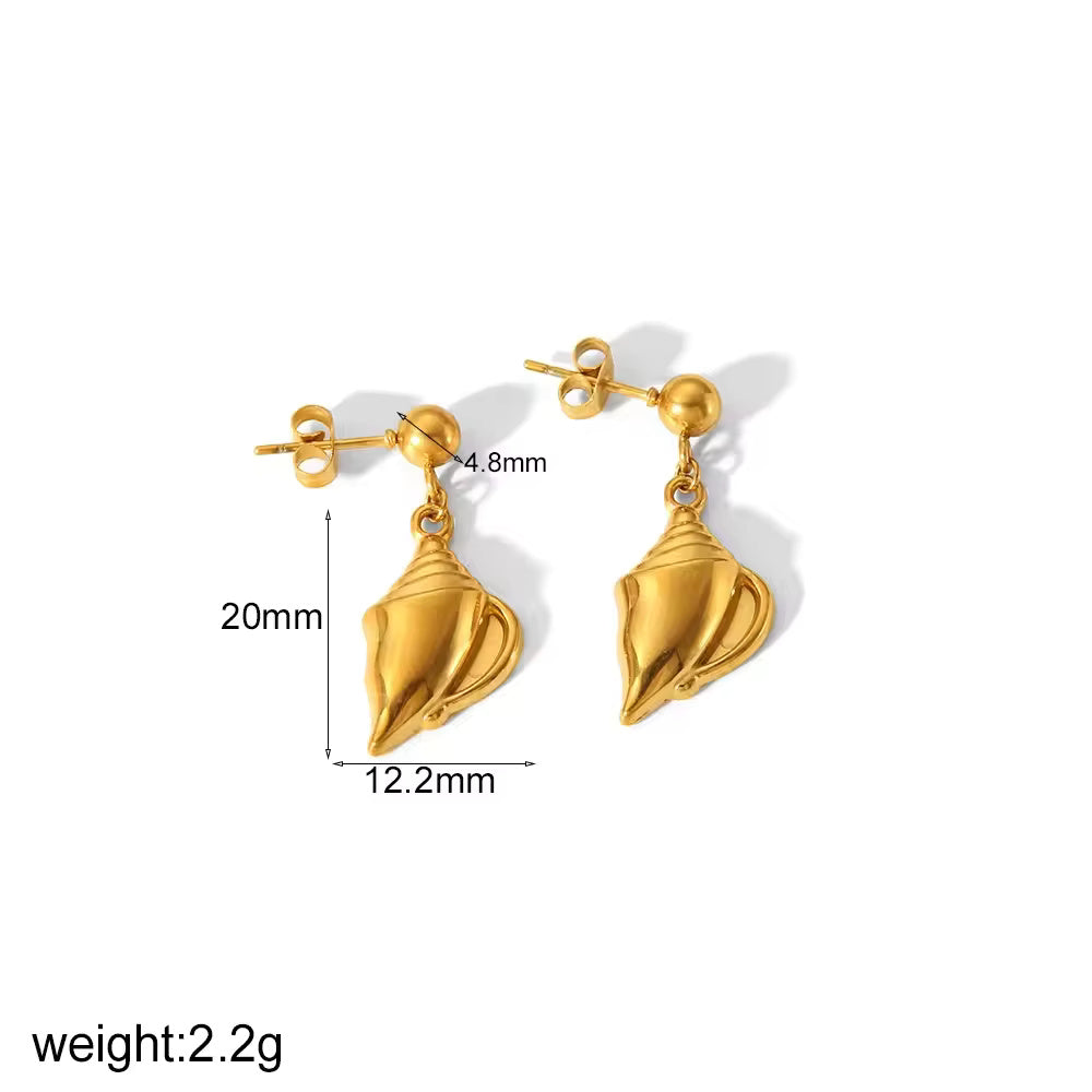 Stainless Ocean Earrings