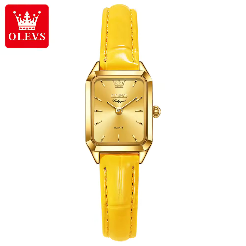 Red and Gold Square Watch
