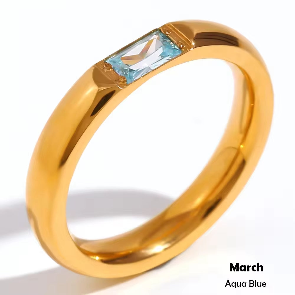 Zircon Birthstone Ring
