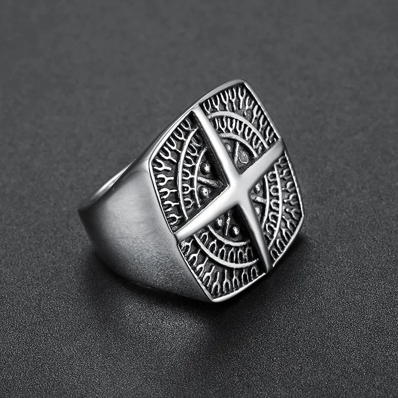 Vegvisir Compass Ring