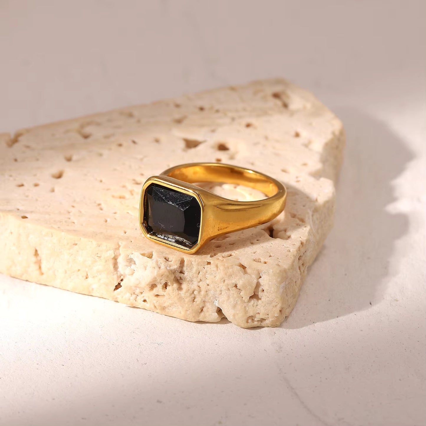 Rectangle Crystal Rings