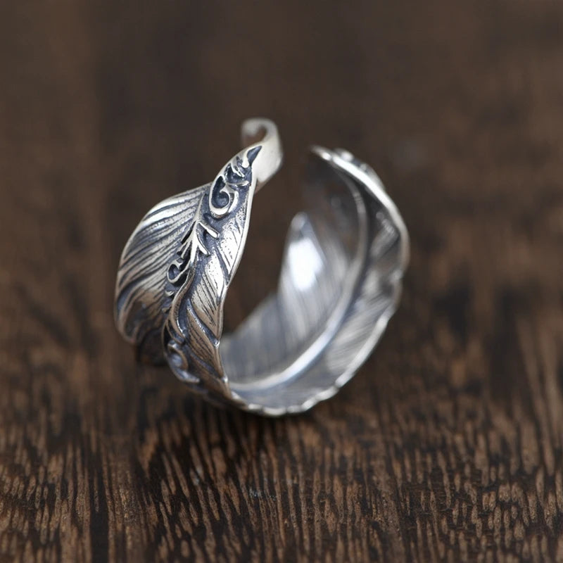 Feather Open Ring