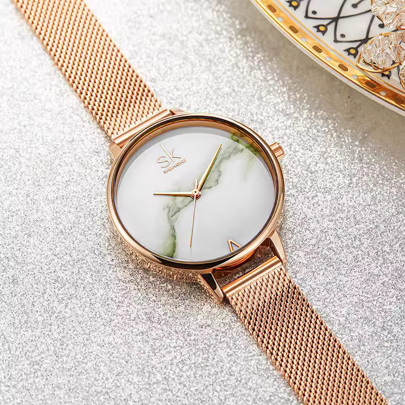 Rose Gold Stainless Steel Watch