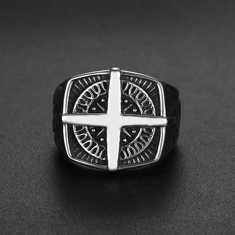 Gold Compass Ring